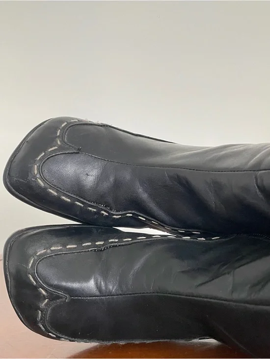 Vintage John Fluevog Hi Choice Vanny Black Leather Heeled Boots - Picture 6 of 10